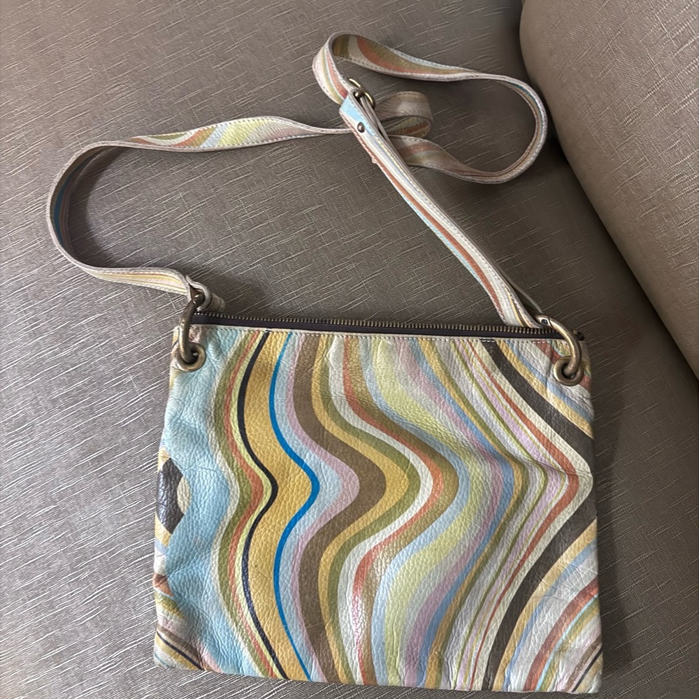 Multicolor Leather Shoulder Bag